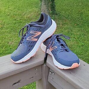 New Balance Women's charcoal and coral Running Shoes